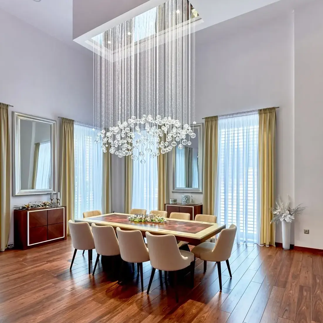 Luxury private house modern interior lighting