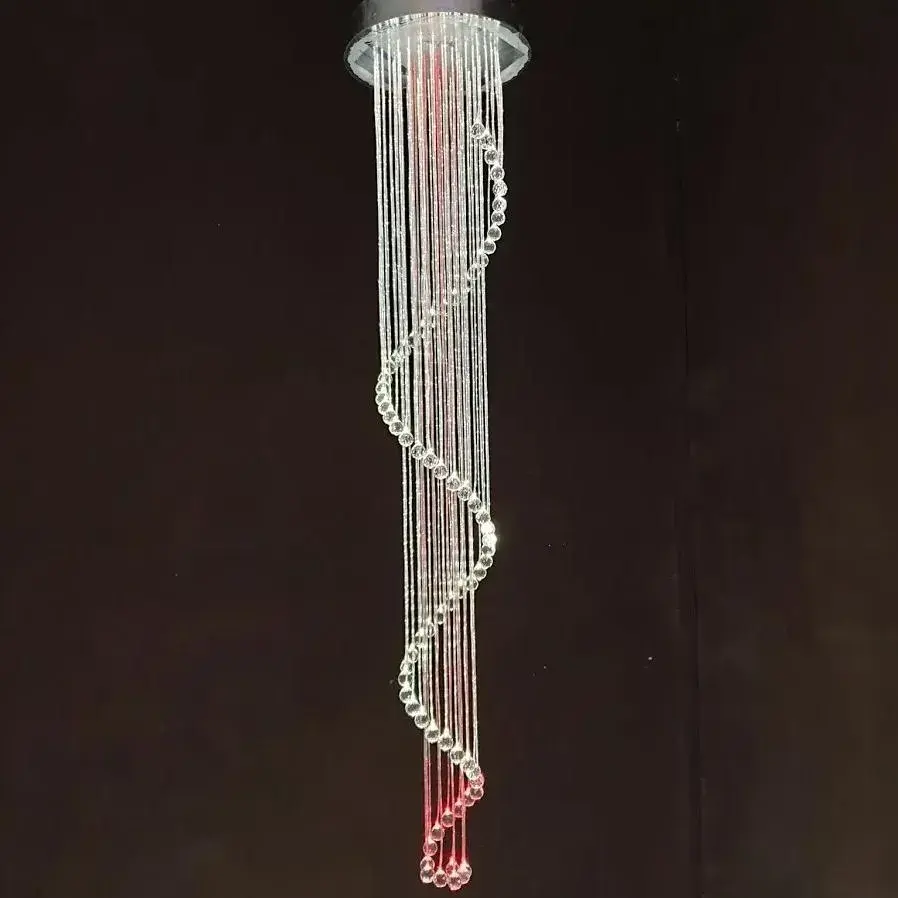 Crystall version of modern Fibre optic chandelier