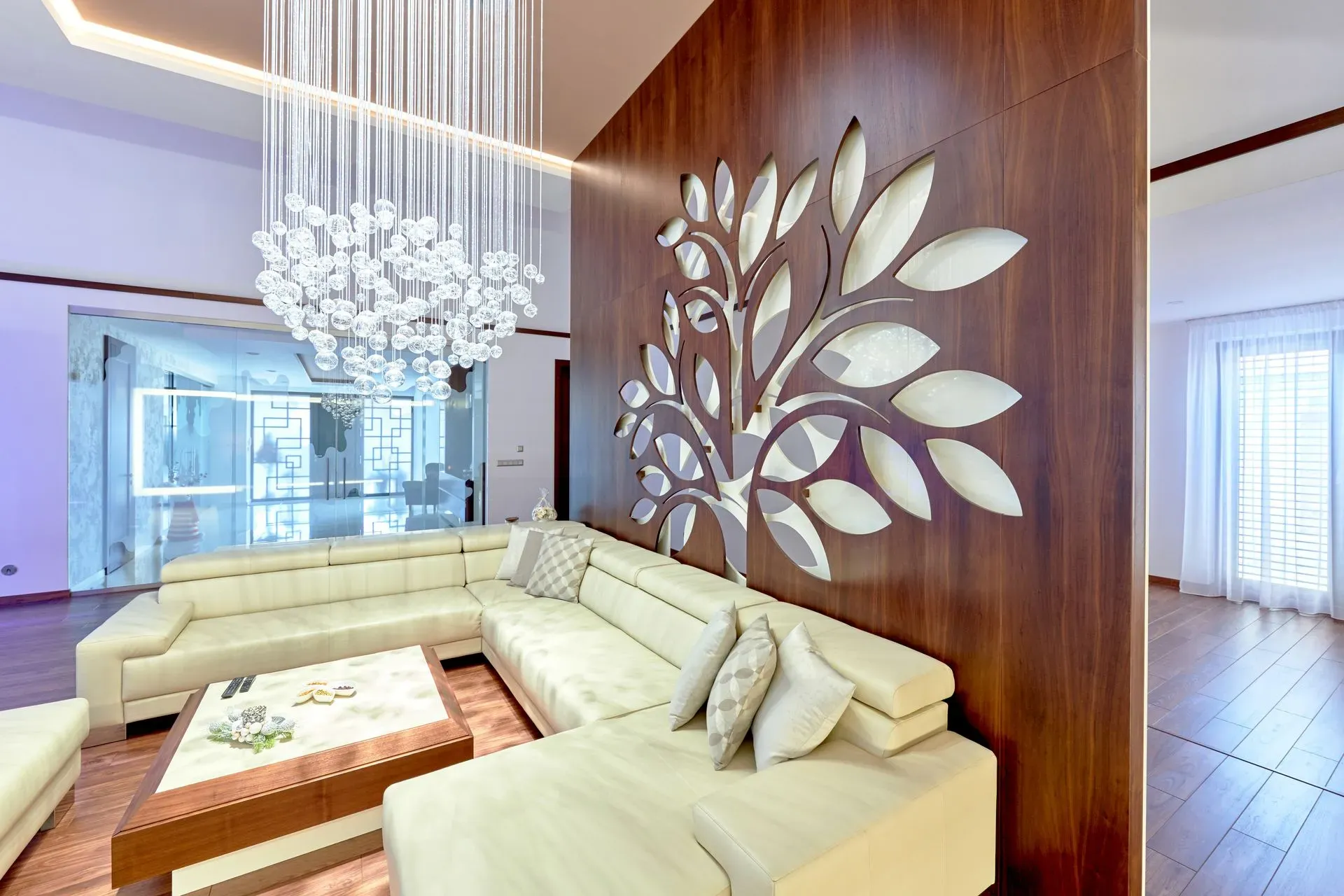 Luxury livingroom light chandelier custom made fibre optic lighting